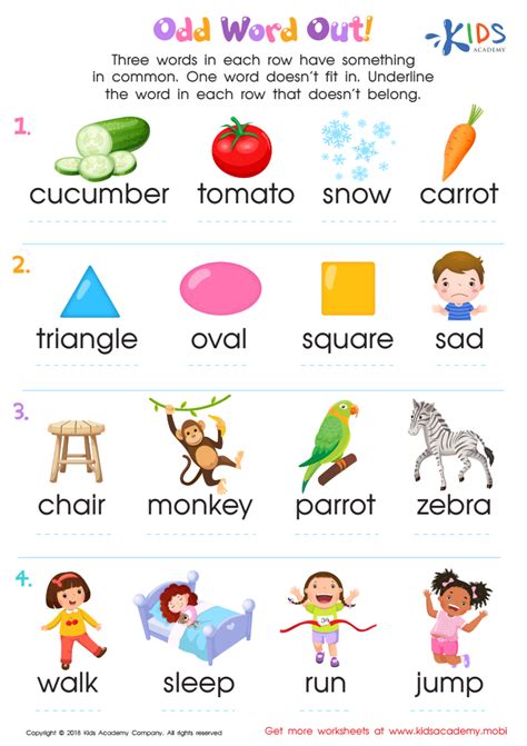 circle the odd word out